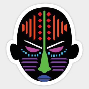 African Mask Sticker